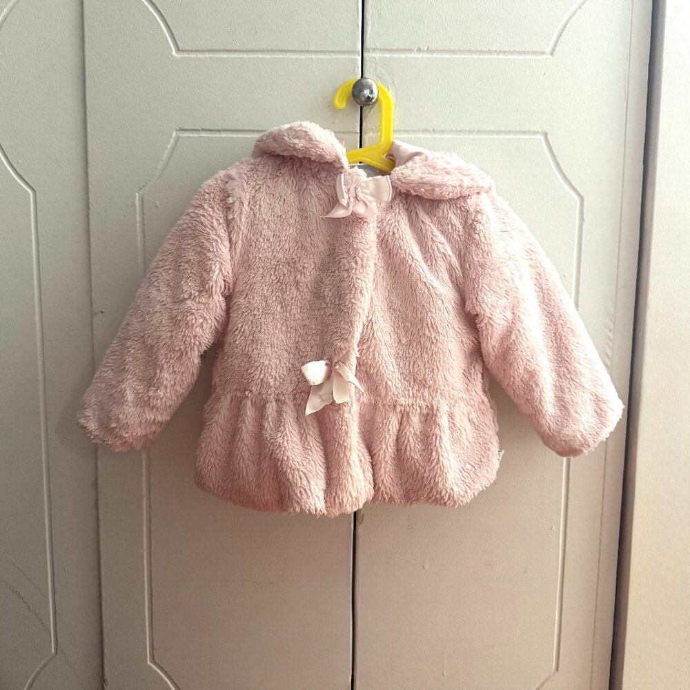 Toddler Girl Pink Fur Coat